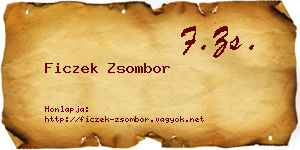 Ficzek Zsombor névjegykártya